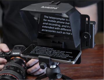 Mini Teleprompter DSLRe en Smartphone met Remote, Verzenden, Nieuw