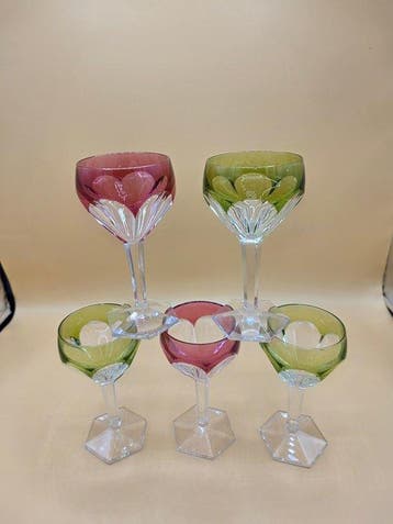 Val Saint Lambert - Wijnglas (5) - Kristal