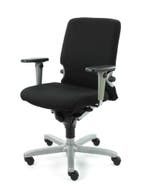 Haworth Comforto 77 bureaustoel, zwart-alu, Huis en Inrichting, Ophalen of Verzenden, Ergonomisch, Nieuw