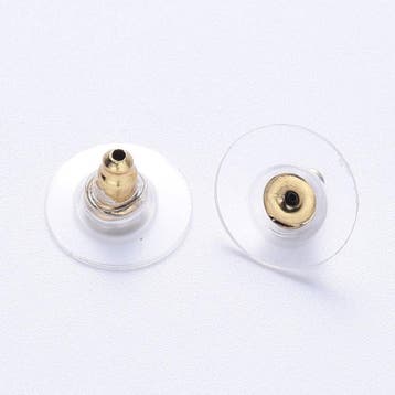 4 x RVS achterkantjes/stoppers voor oorbellen 11,5 x 7 mm..., Hobby en Vrije tijd, Kralen en Sieraden maken, Ophalen of Verzenden