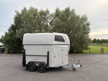 Anssems Silver Edition + zadelkamer 2 paards paardentrailer, Nieuw, Polyester, 2-paards trailer