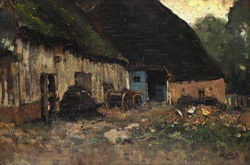 Willem Hendrik van der Nat (1865-1929),Een boerenhoeve
