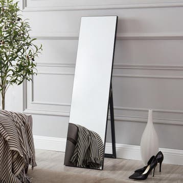 [en.casa] Spiegel vrijstaand Barletta verstelbaar 150,6x35,6, Huis en Inrichting, Woonaccessoires | Spiegels, Verzenden, Nieuw