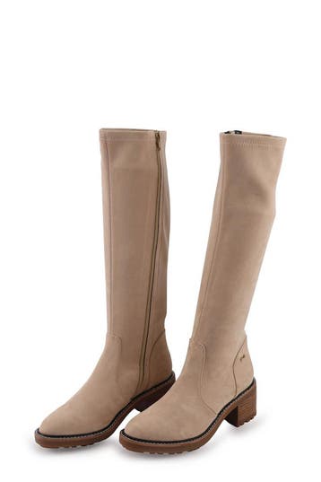 Nathan Baume Laarzen in maat 37 Beige, Kleding | Dames, Hoge laarzen, Verzenden, Beige, Zo goed als nieuw