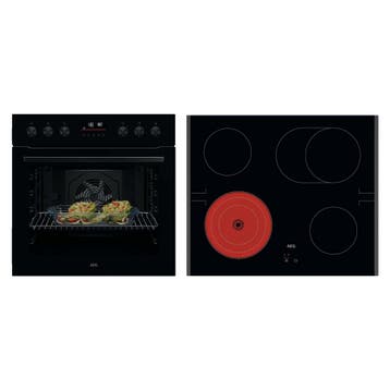 AEG Ou5pe40sk+ta64ra07fb - Inbouw oven en kookplaat set -, Ophalen of Verzenden, Nieuw