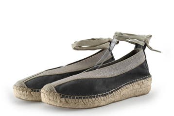 Shabbies Amsterdam Espadrilles in maat 39 Grijs, Shabbies Amsterdam, Verzenden, Zo goed als nieuw, Grijs