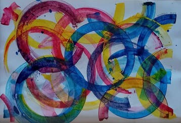 Francesca Donadio (1961) - Allegria, Antiek en Kunst, Kunst | Schilderijen | Modern