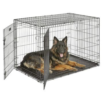 IvoQ Hondenbench L – 90×60×67 cm – Zwart, Dieren en Toebehoren, Verzenden, Nieuw