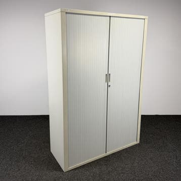 Garagekast / Archiefkast Wit | 195 x 131 x 51,1 cm (B), Huis en Inrichting, Kasten | Roldeurkasten en Archiefkasten, Ophalen of Verzenden
