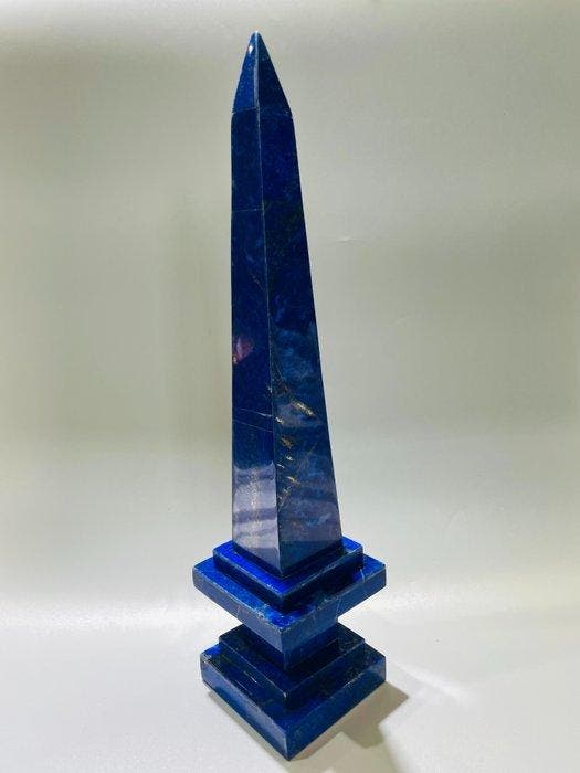 Lapis lazuli Obelisk in Royal Blue AAA-kwaliteit -, Verzamelen, Mineralen en Fossielen