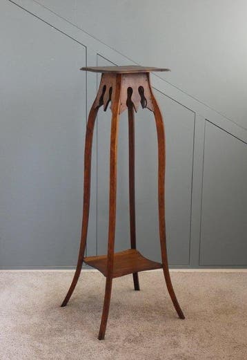Plantentafel - Hoge Bijzettafel (107 cm) - Eikenhout