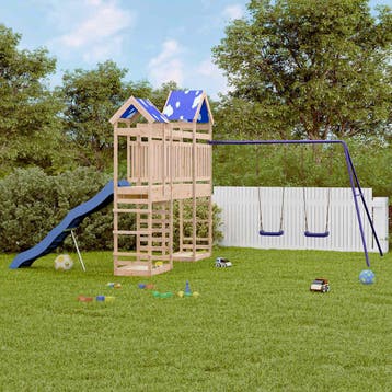vidaXL Speelhuis massief grenenhout, Verzenden, Nieuw