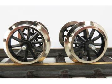 GS Speichenrad Metallradsatz RVS 2 st LGB PIKO Train Line..., Ophalen of Verzenden, Nieuw, Overige typen, Analoog