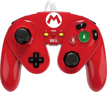 PDP Gaming Super Smash Bros Controller - Mario Rood - Wii U, Ophalen of Verzenden, Zo goed als nieuw