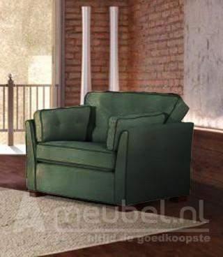 Fauteuil Dordrecht - fauteuils - Groen, Nieuw, Stof
