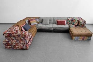 Roche Bobois - Hans Hopfer - Sofa - Stof, veren, schuim. -