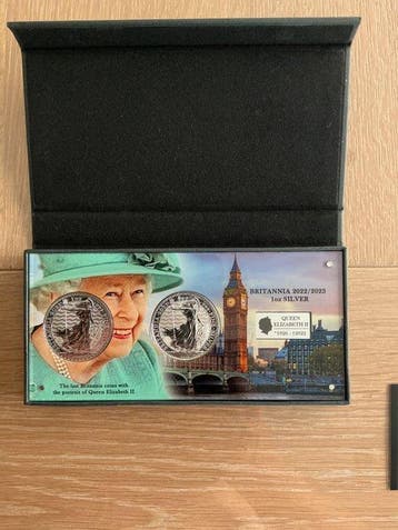 Verenigd Koninkrijk. 2 Pounds 2022/2023 Britannia, 2 x 1 Oz