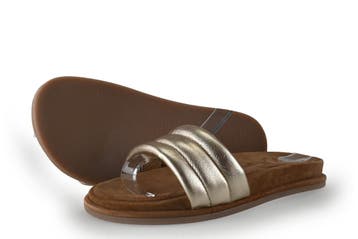 Nelson Slippers in maat 37 Goud, Slippers, Overige kleuren, Verzenden, Zo goed als nieuw