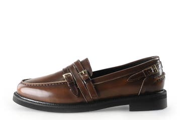Stefano Lauran Loafers in maat 39 Bruin, Kleding | Dames, Schoenen, Bruin, Verzenden, Overige typen, Zo goed als nieuw