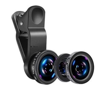 DrPhone PiX - 180° Universele 3 in 1 Fish Eye Lens - Macro /, Verzenden, Nieuw