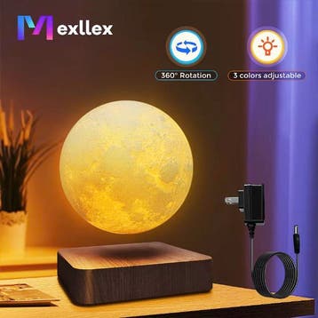 Magnetisch Zwevende Maanlamp 3D LED Tafellamp met Rotatie, Verzenden, Nieuw