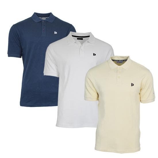 Donnay Donnay Heren - 3-Pack - Polo shirt Noah - Navy / Wit, Kleding | Heren, Polo's, Nieuw, Verzenden