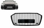 Grill Audi A6 S-Line C8 RS6 Look Glans Zwart, Ophalen of Verzenden, Nieuw