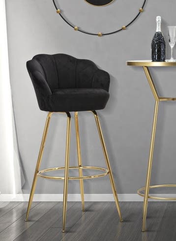 BARKRUK BAR WENEN NERO CM 55X53X110, Huis en Inrichting, Barkrukken, Ophalen of Verzenden, Nieuw