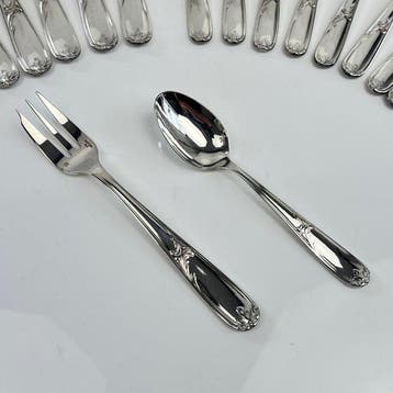 Christofle - Bestekset (24) - Grandbourg - Louis XV-stijl -