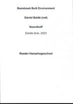 Built Environment   BOM Hanzehogeschool 9789001044848, Zo goed als nieuw