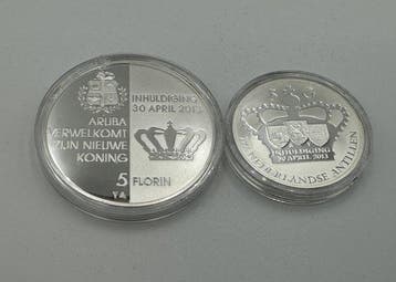 Aruba (Caribisch Nederland), Nederlandse Antillen. 5 Florin, Postzegels en Munten, Munten | Nederland