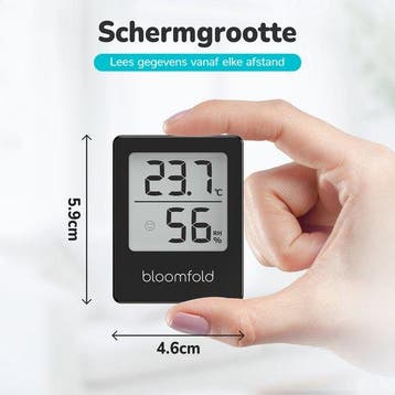 2dekans | Bloomfold Hygrometer - Luchtvochtigheidsmeter -, Ophalen of Verzenden, Zo goed als nieuw
