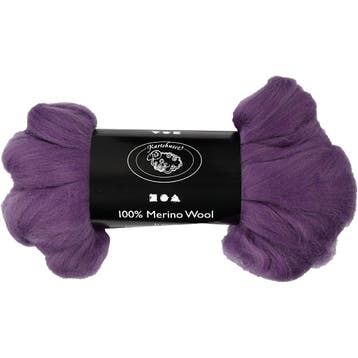 Merino Wol, dikte 21 my, violet, 100 gr/ 1 doos, Nieuw