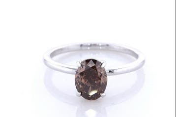 Zonder minimumprijs - Ring - 14 karaat Witgoud - 1.21ct. tw., Nieuw