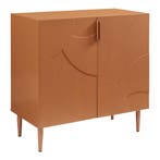Commode Starvili dressoir 75x76x38 cm roestkleurig [en.casa], Verzenden, Nieuw