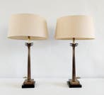 Tafellamp (2) - Palmtree style - Gelakt messing - Set xl