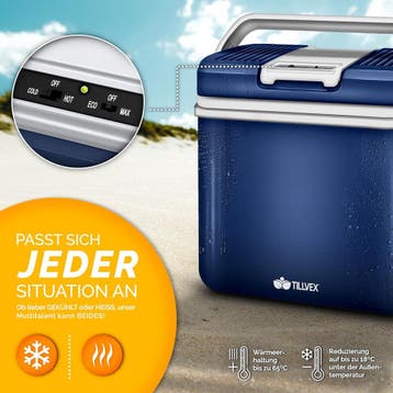 Koelbox Elektrisch – 12V en 230 volt - Coolbox - Frigobox -, Caravans en Kamperen, Koelboxen, Verzenden, Zo goed als nieuw