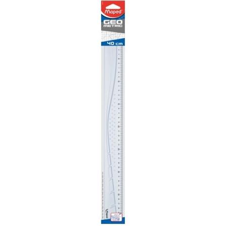 Liniaal Maped Geometric 40 cm transparant, Diversen, Schrijfwaren, Nieuw, Verzenden