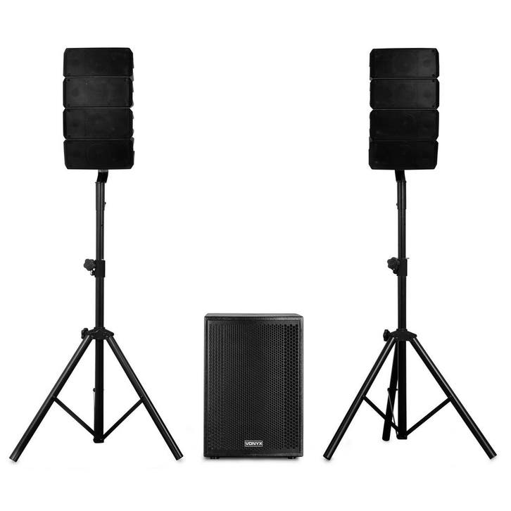 VONYX VX915 Compact 2.1 Line Array Set 1400W met 15 inch, Audio, Tv en Foto, Luidsprekers, Nieuw, Ophalen of Verzenden