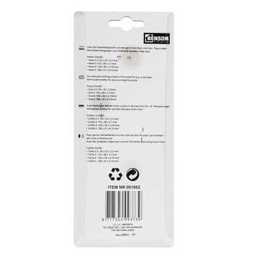 Benson Fretboor set - metaal - zwart - 4 stuks - diverse..., Ophalen of Verzenden, Nieuw