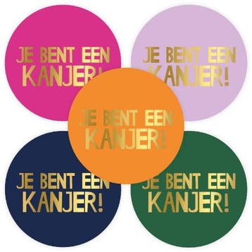 50x Sticker Je bent een kanjer ! XL - school - juf - mees..., Ophalen of Verzenden, Nieuw, Meerdere stickers