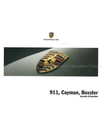 2014 PORSCHE 911 | CAYMAN | BOXSTER GARANTIE & ONDERHOUD