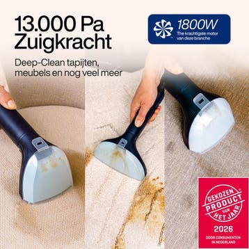 Samako Tapijtreiniger PRO 1800W Stoomreiniger en, Ophalen of Verzenden, Zo goed als nieuw