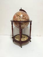 Bar - Hout, pasta - Wereldbol-barmeubel, likeurkast, Antiek en Kunst