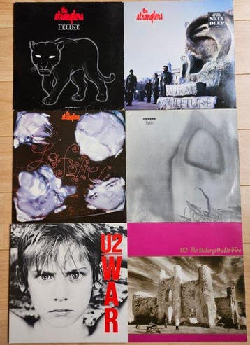 The Stranglers, U2, The Cure - 6x Albums - LP albums, Cd's en Dvd's, Nieuw in verpakking
