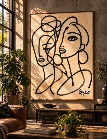 Claudia Fer.Lo - Ataraxia - Acrylic on canvas 105 x 80 cm