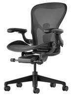 Herman Miller Aeron Remasterd - Graphite - Nieuwste Model, Verzenden, Zwart, Zo goed als nieuw, Bureaustoel
