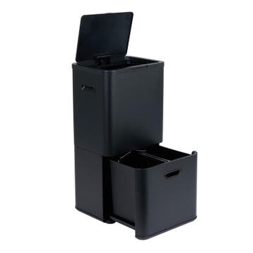 Prullenbak met afvalscheiding - 70 liter - 1 x 40 liter + 2, Verzenden, Nieuw