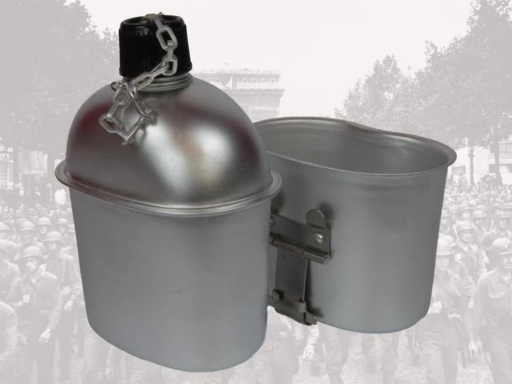 Replica US army canteen WW2 veldfles WO2, Verzamelen, Militaria | Tweede Wereldoorlog, Amerika, Overige typen, Ophalen of Verzenden