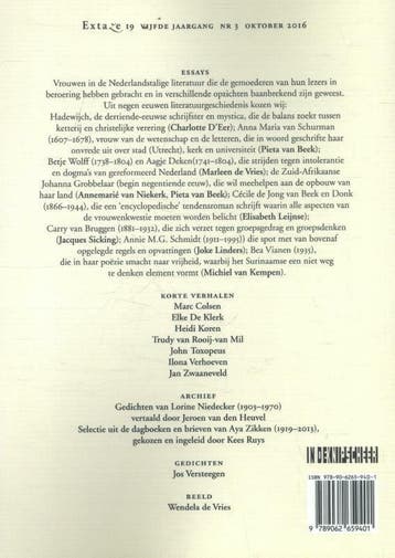 Extaze 19 2016-3 9789062659401, Boeken, Verzenden, Zo goed als nieuw